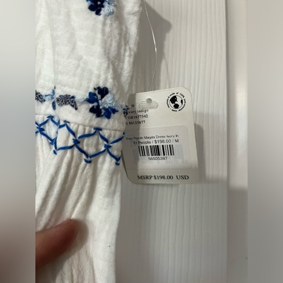 NWT Free People Magda Maxi Dress in Ivory Medium - Picture 5 of 9